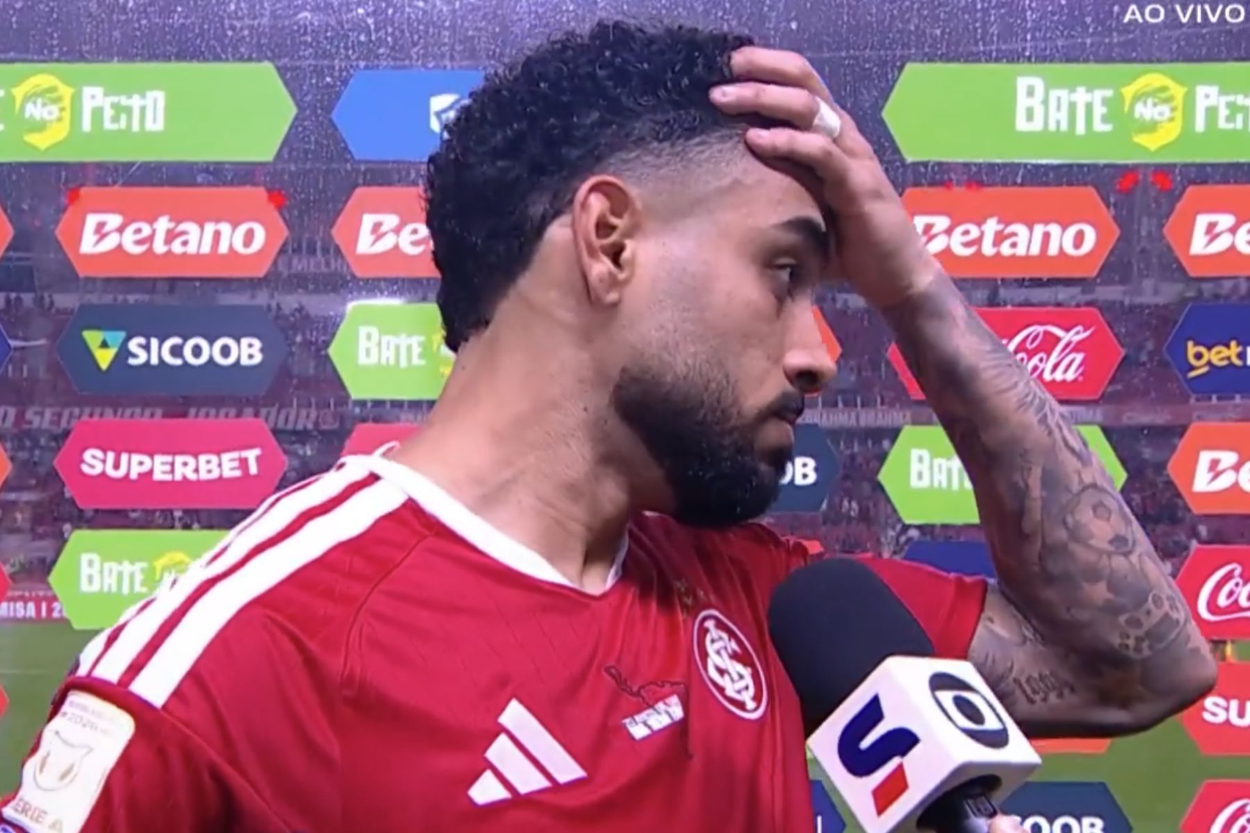 Lateral do Internacional desabafa após empate com Remo: 'Jogamos tudo por água abaixo'