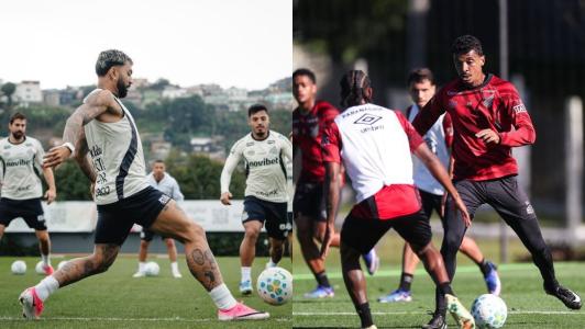 Gabigol e Luiz Gustavo devem ser titulares em Santos x Athletico-PR