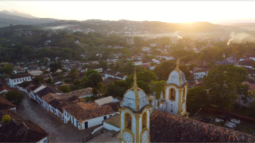 Belas paisagens do patrimônio histórico de Tiradentes