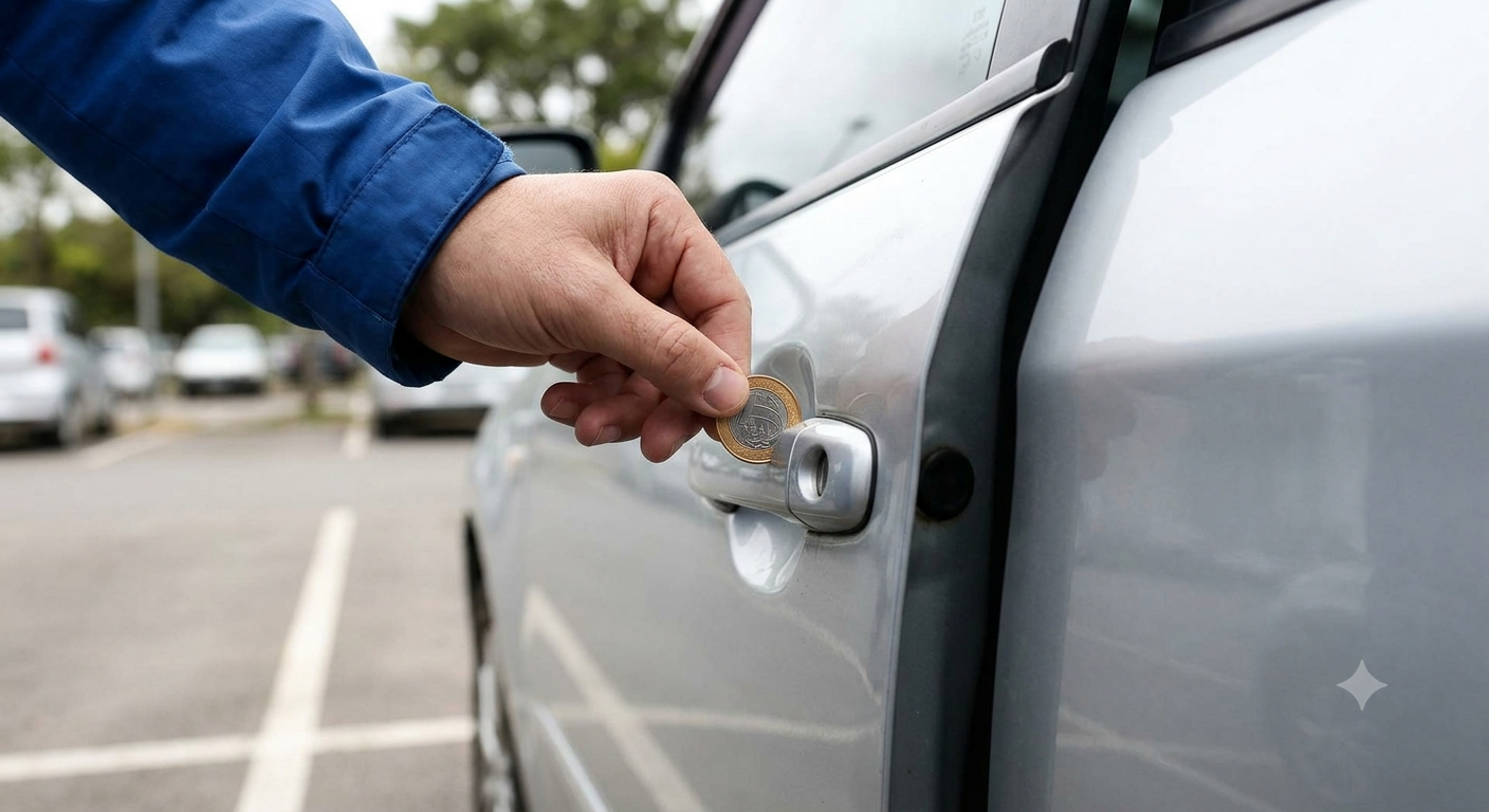 O que significa achar moeda na maçaneta da porta do carro e como saber o que fazer?