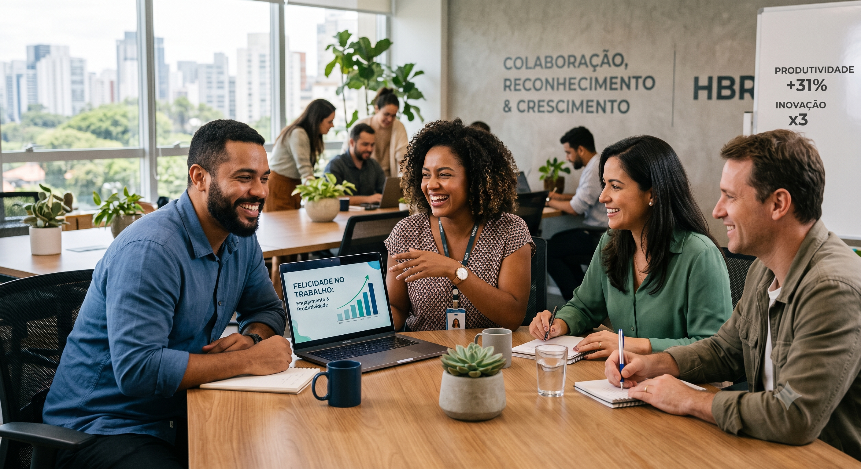 Como promover felicidade no trabalho com 4 práticas de impacto mensurável