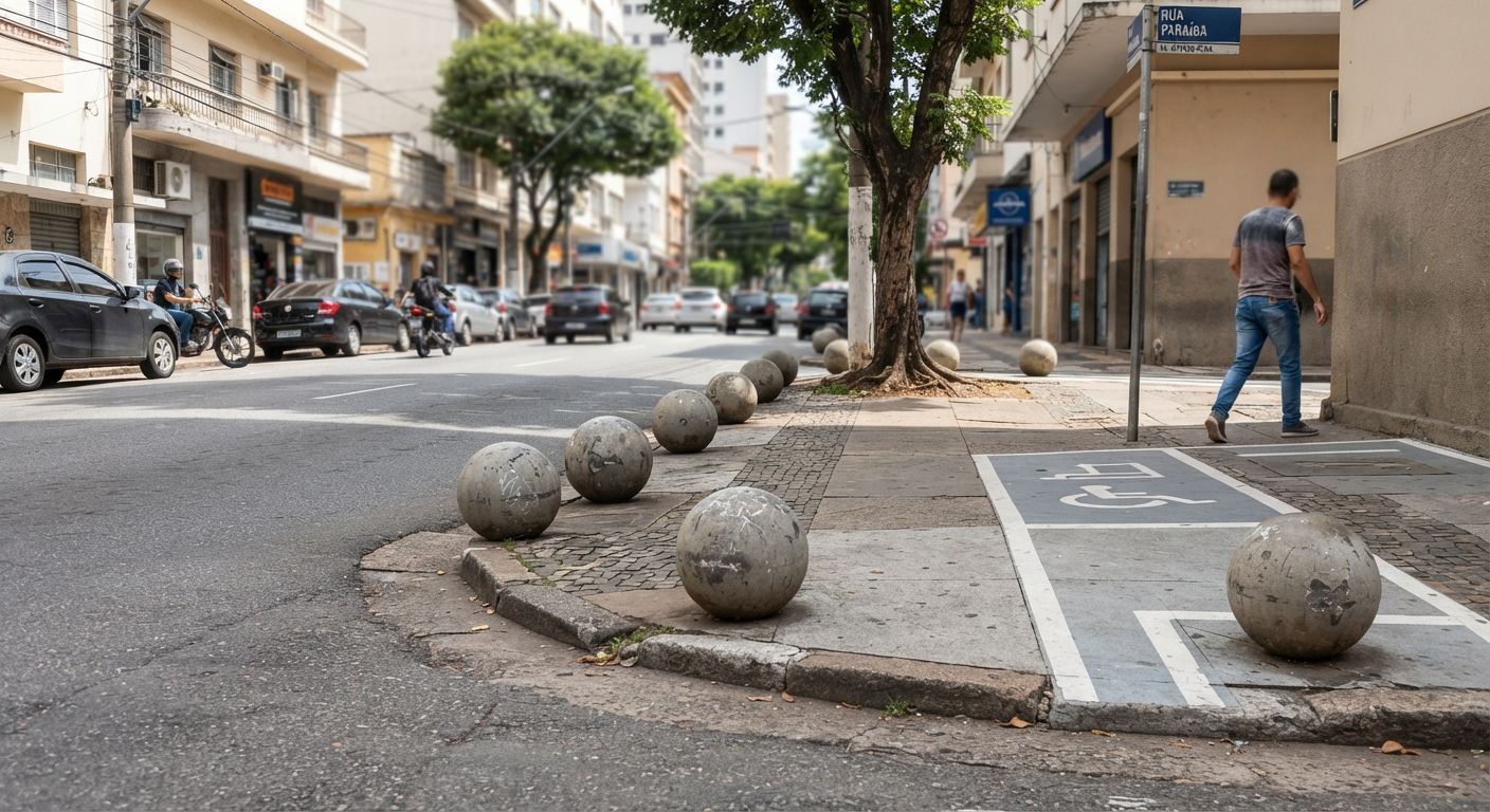 Poucos sabem o que são essas bolas de cimento nas calçadas e por que elas são essenciais