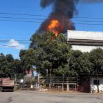 Colaboradora fica ferida em incêndio na área industrial da Aperam, em Timóteo
