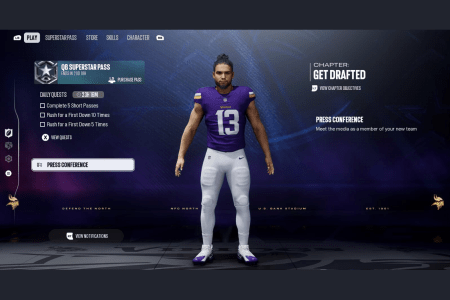 Página do meu quarterback draftado pelos Vikings • João Pedro Andrada/Itatiaia