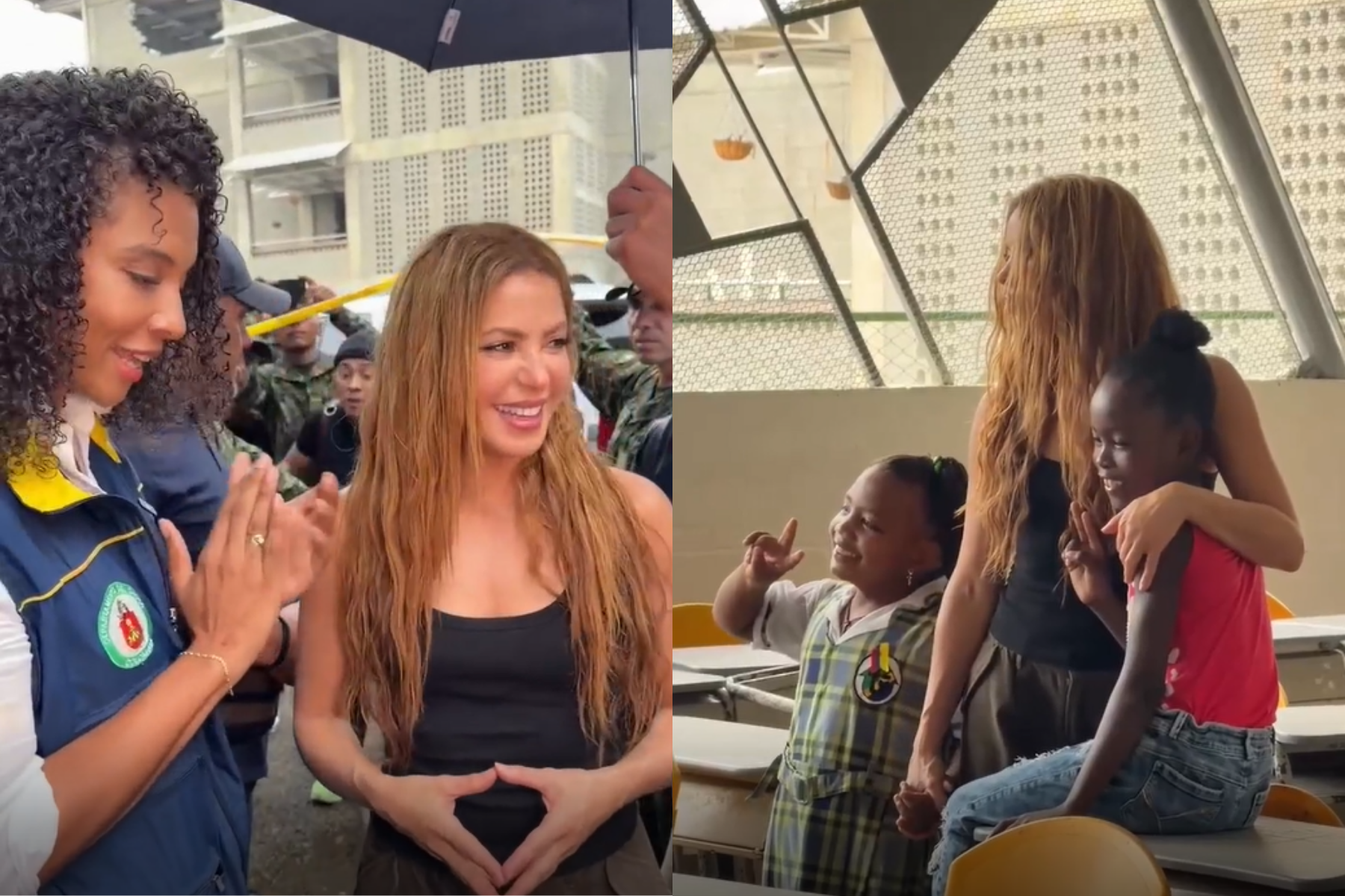 Shakira visita escolas atingidas por terremoto na Colômbia e anuncia doação milionária