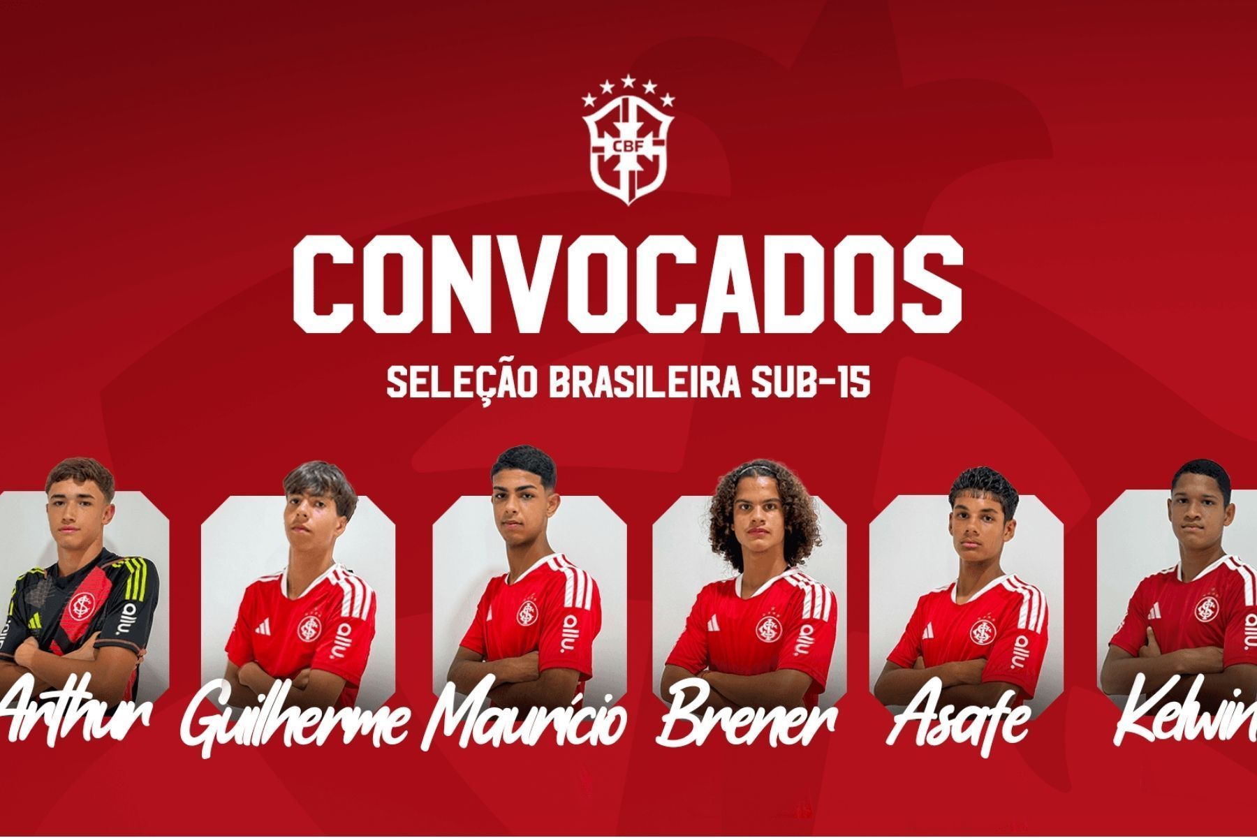 Inter tem seis convocados à Seleção Brasileira Sub-15; veja quem são as joias