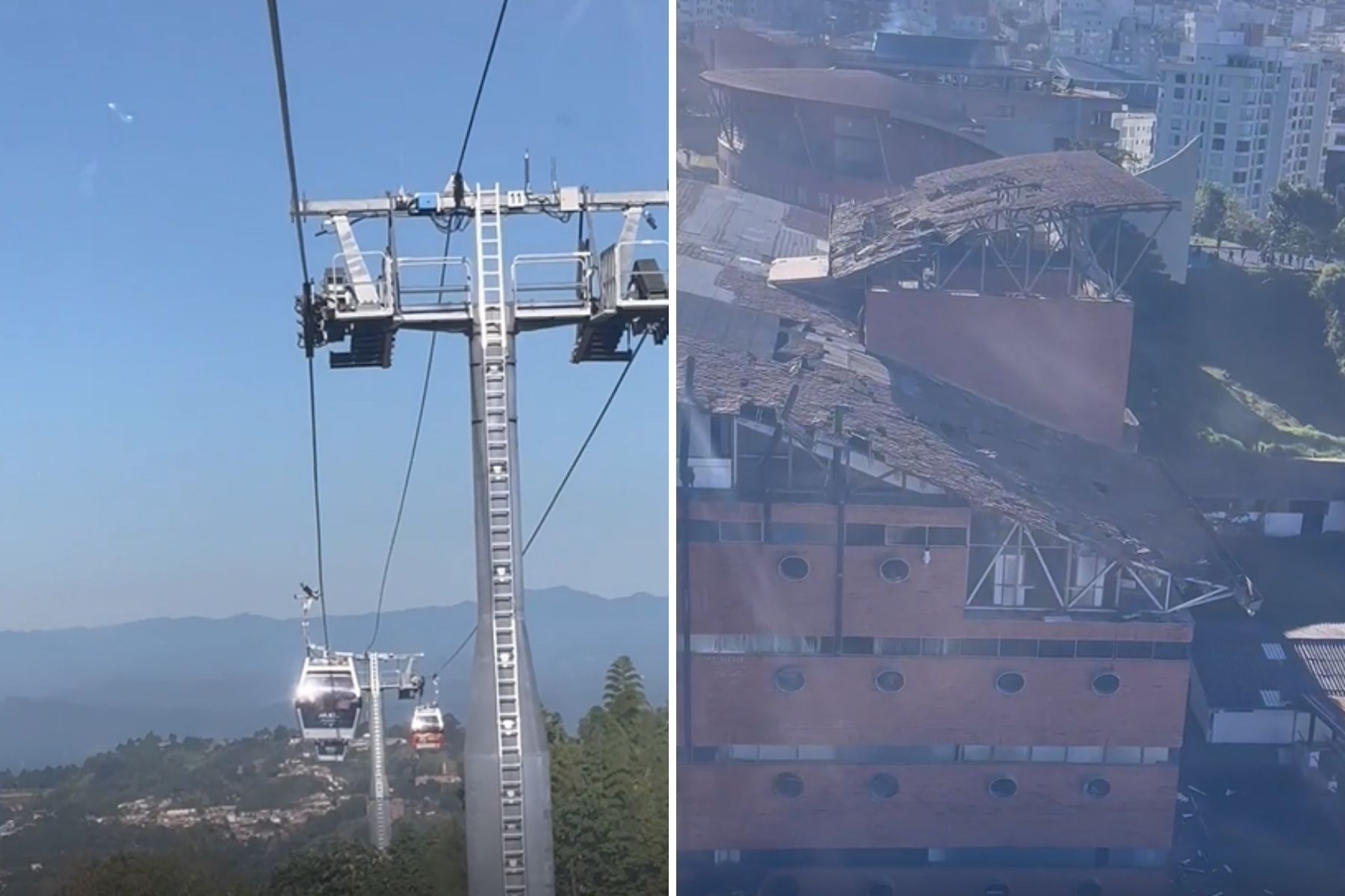 Vídeo: grupo fica preso em teleférico durante terremoto na Colômbia