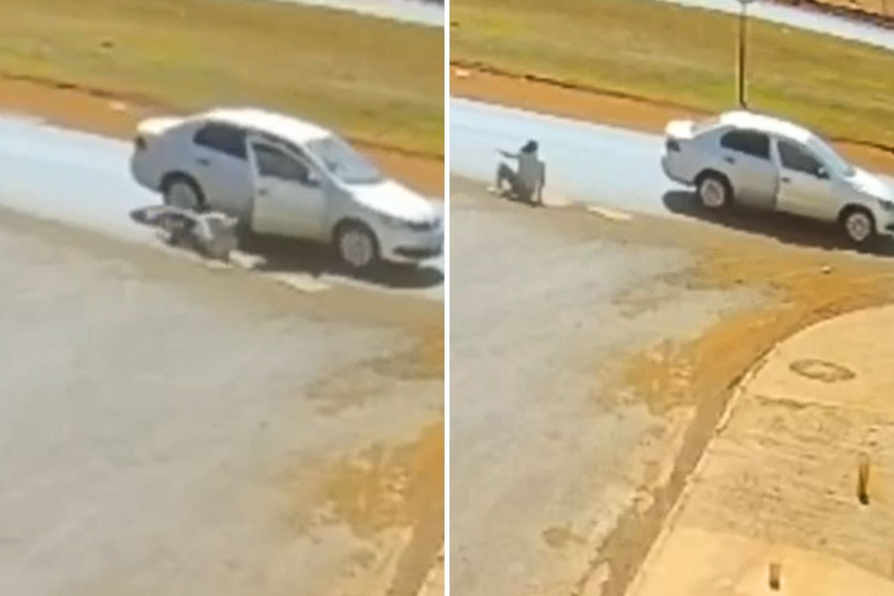 Vídeo: mulher se joga de carro em movimento após ser ameaçada pelo marido