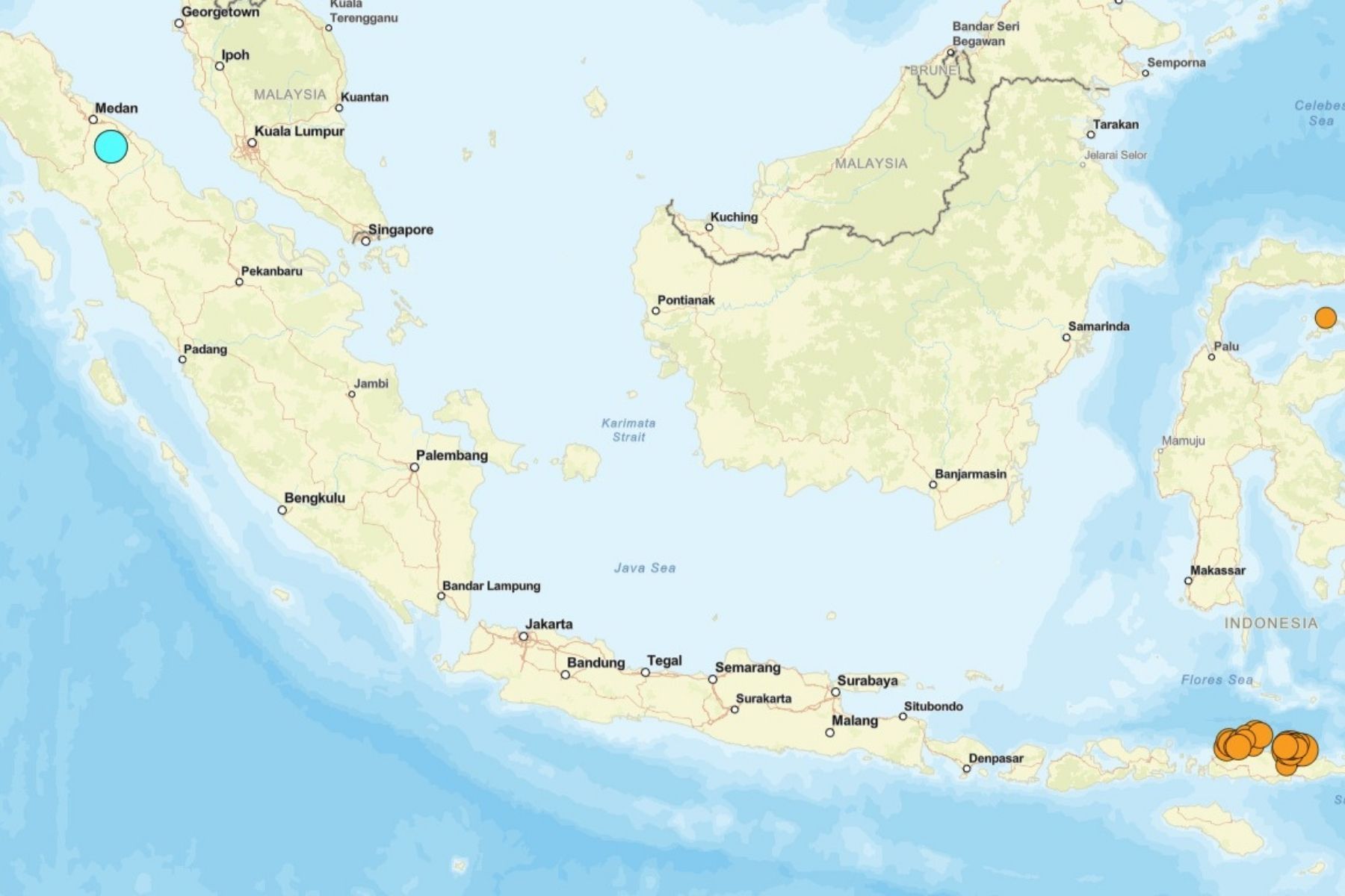 Terremoto de 6,9 atinge Indonésia após tremor de 7,7 deixar 40 mortos e 50 feridos