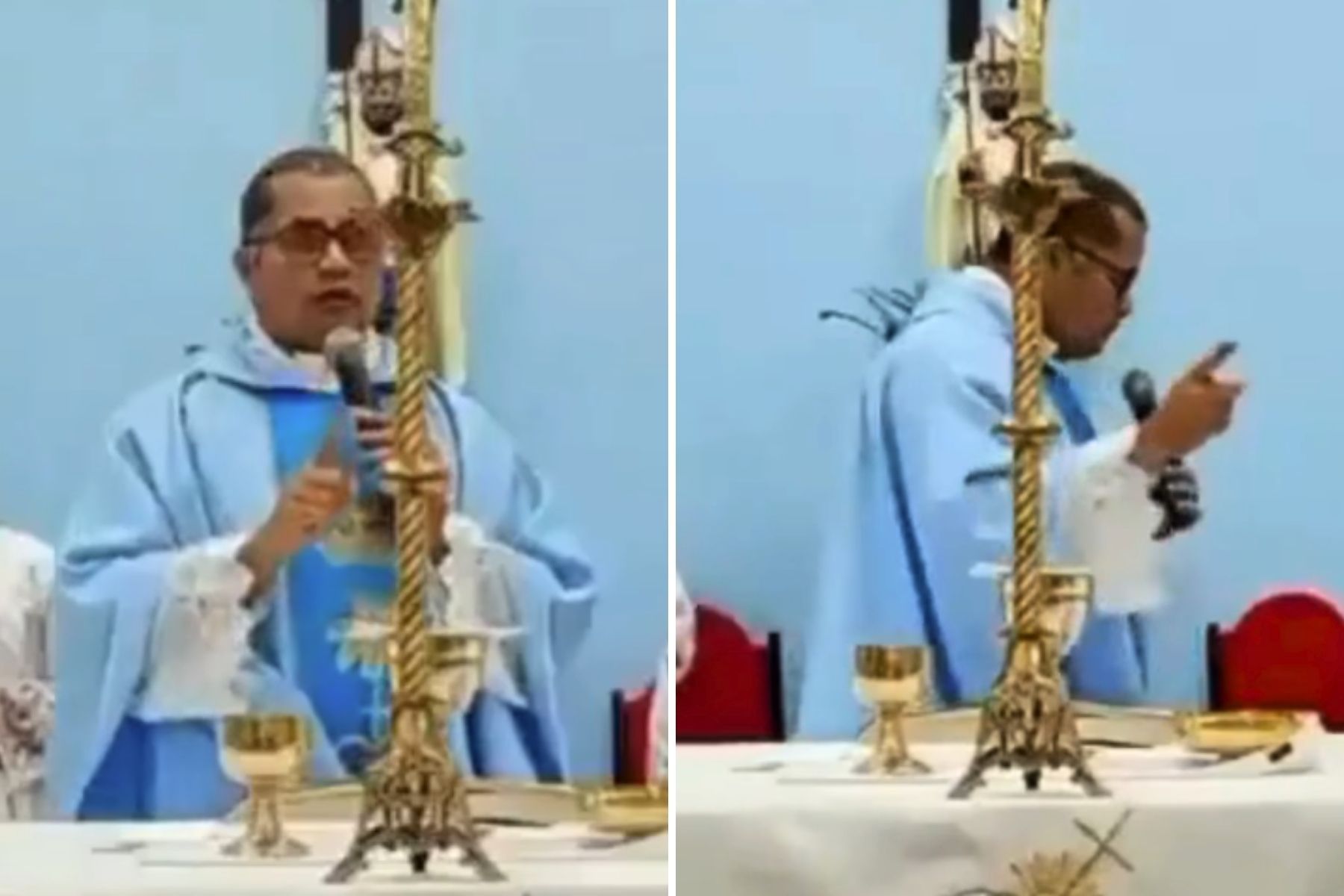 Padre mantém a calma e reza com fiéis após tiroteio durante missa na Bahia: 'Não tenham medo'