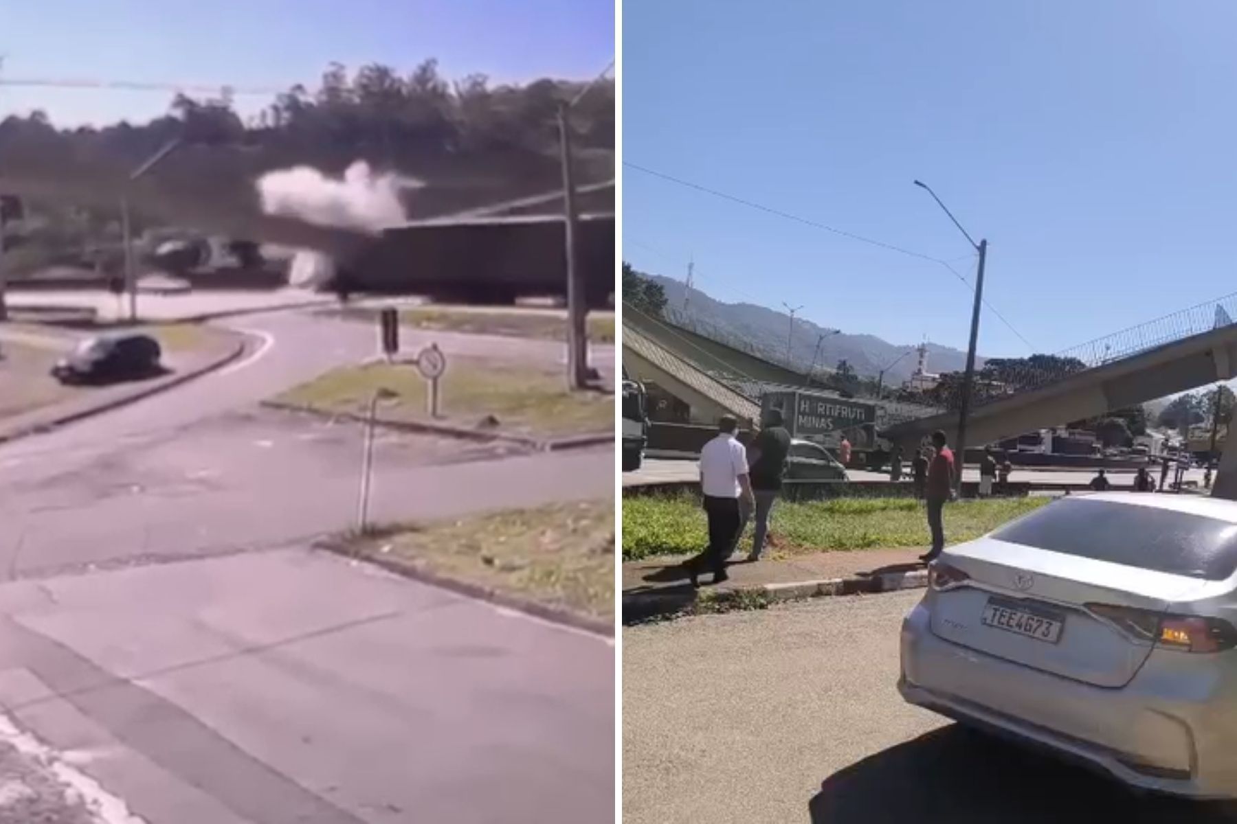 Rodovia Fernão Dias é interditada após queda de passarela; veja rotas alternativas