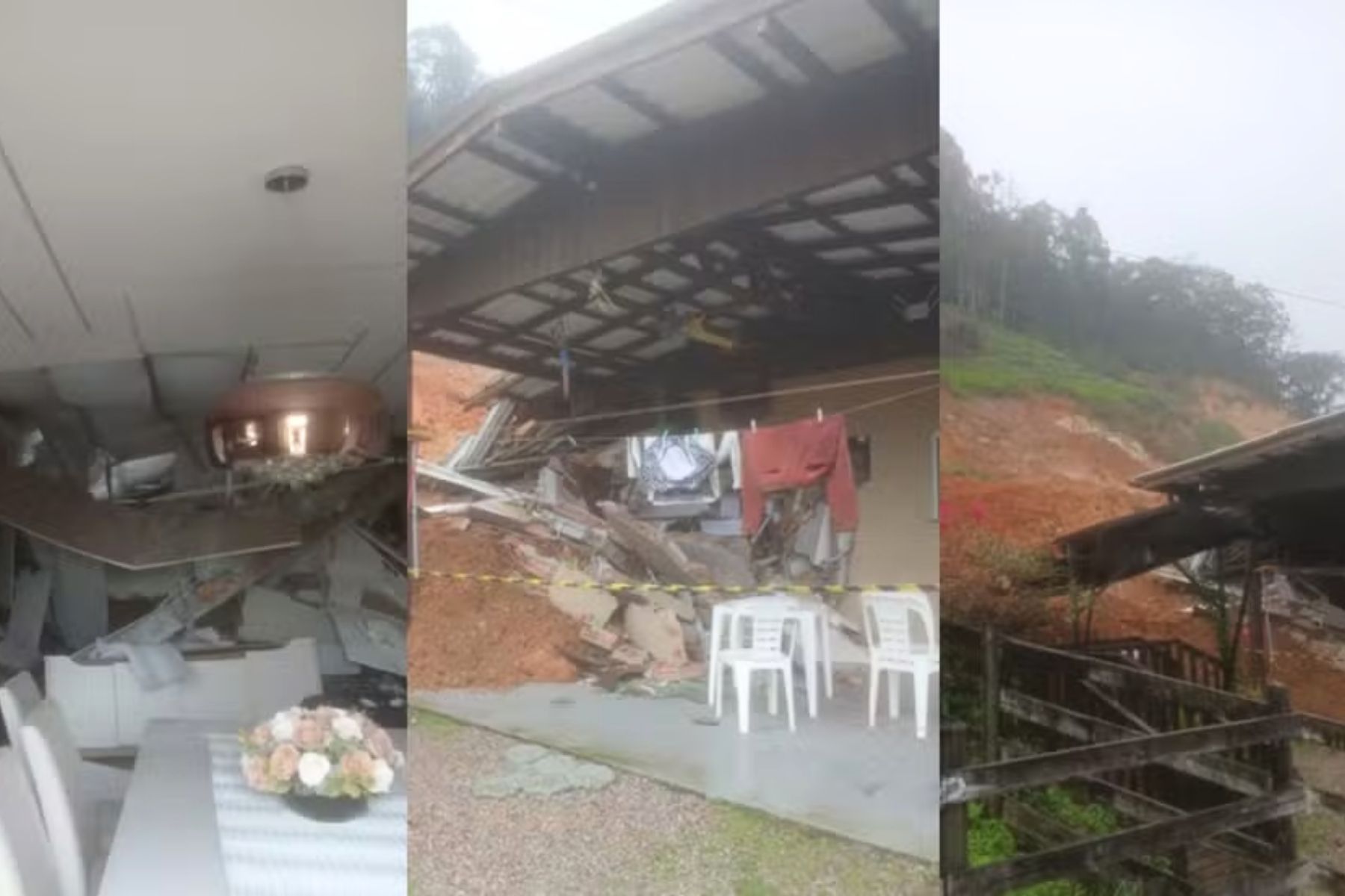 Menina de 10 anos morre após ser atingida por deslizamento de terra em SC