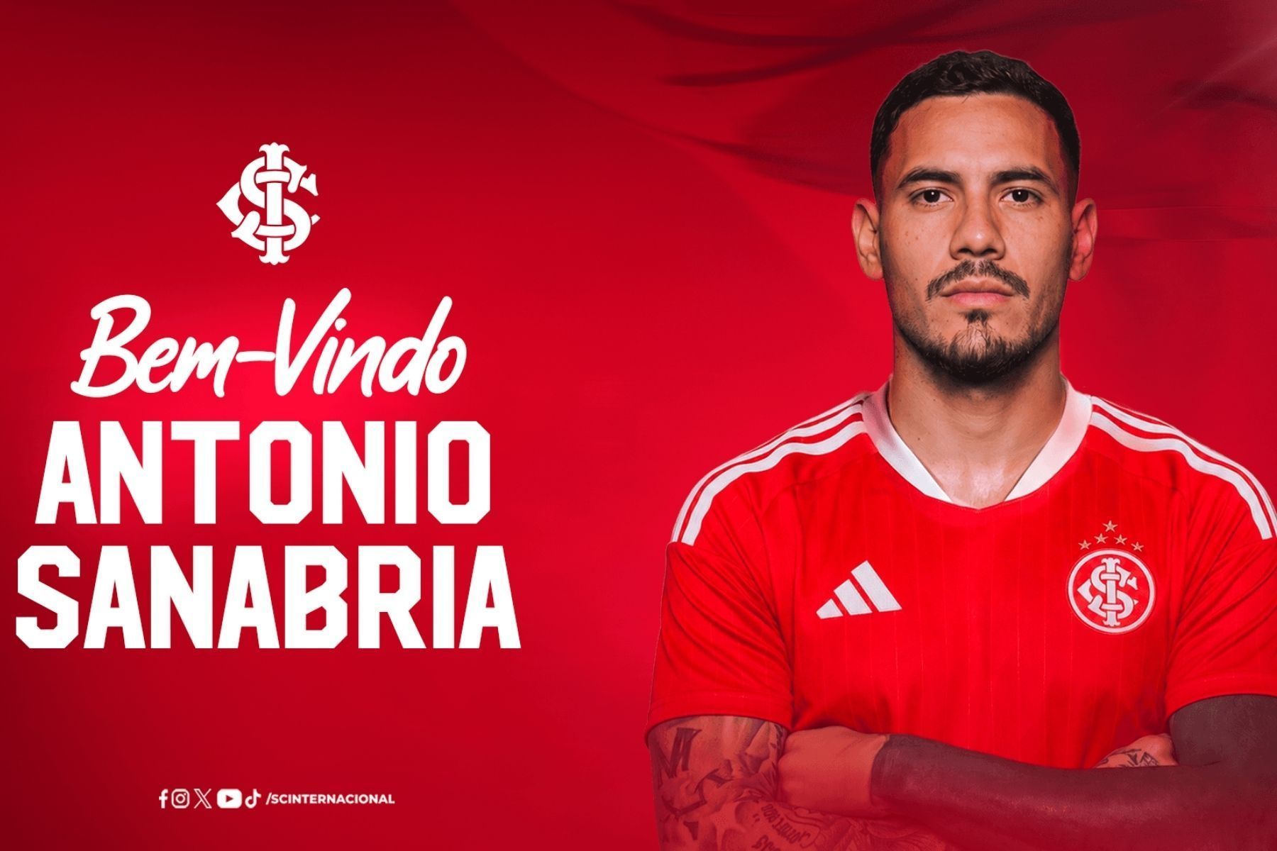Inter anuncia a contratação do atacante paraguaio Antonio Sanabria