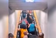 Escada rolante inverte sentido e causa transtorno no Rio de Janeiro; veja vídeo