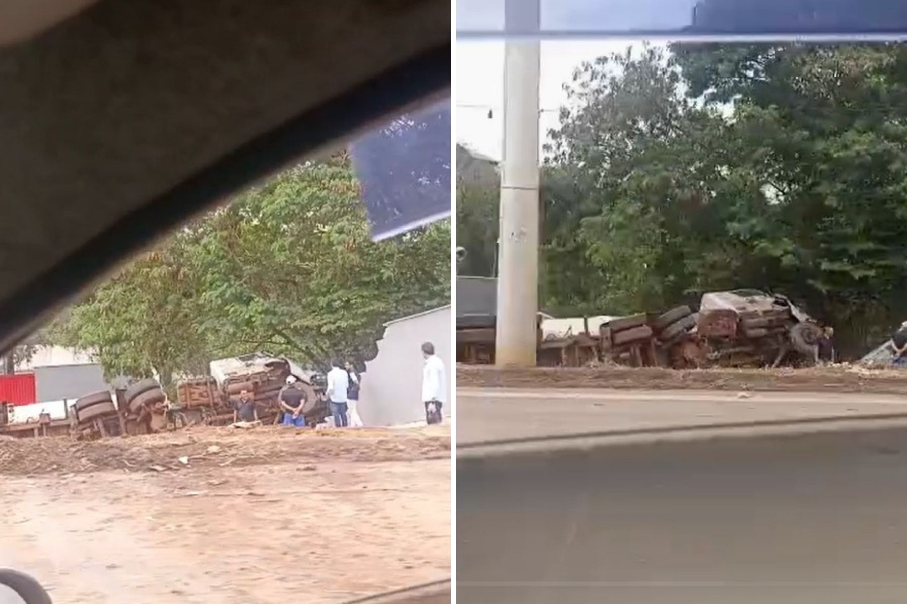 Anel Rodoviário de BH: veja vídeos do acidente com carreta