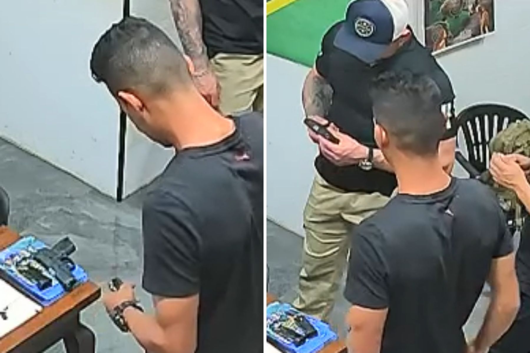 Vídeo: homem é atingido por disparo acidental de arma em clube de tiro no PR