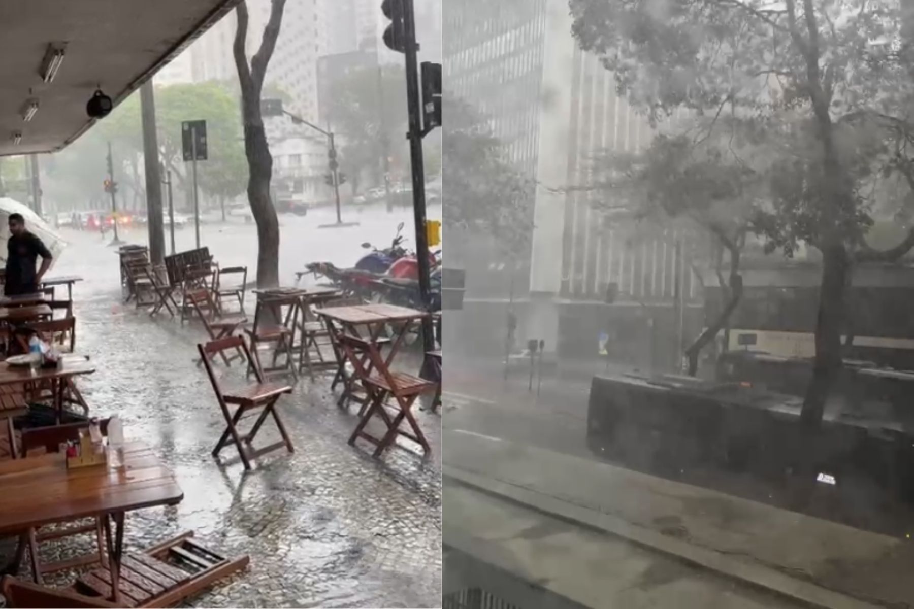 Chove forte em BH após manhã de calor intenso neste domingo (30): veja vídeo