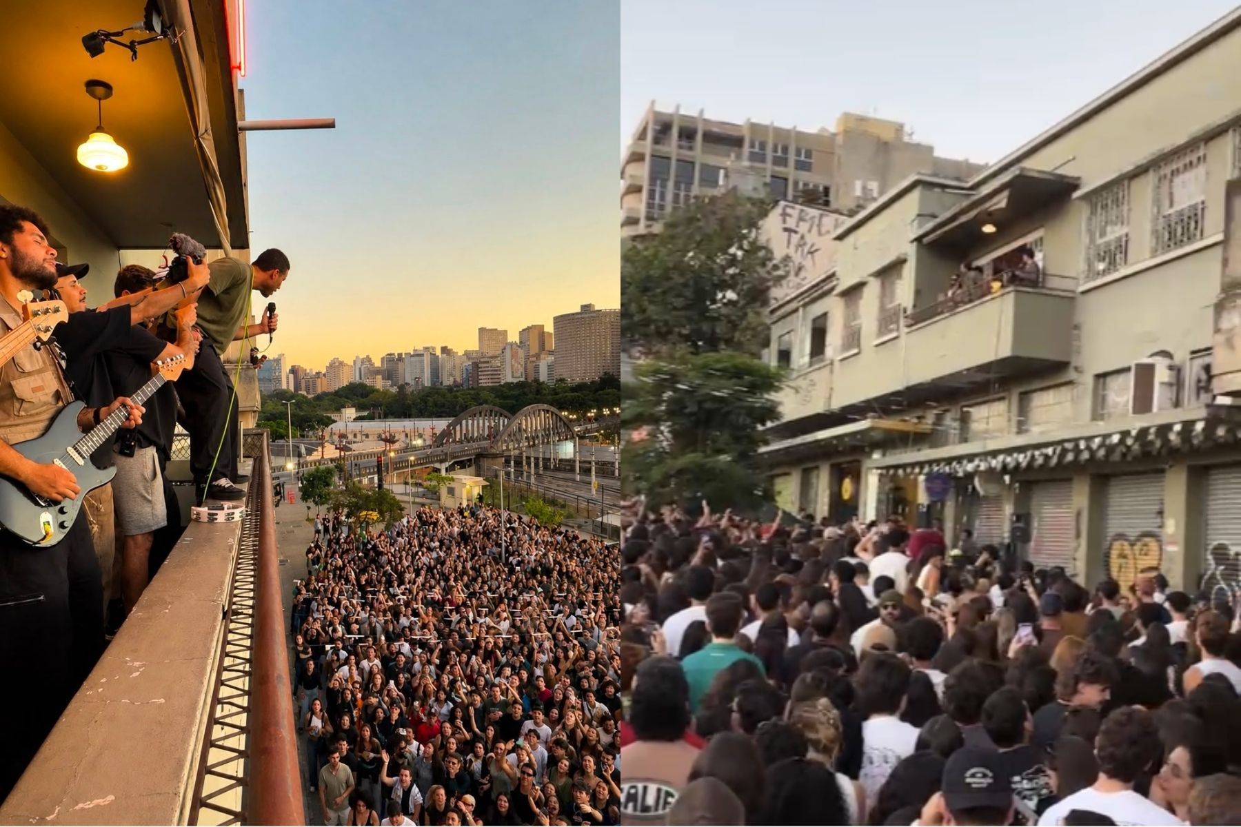 Banda Lagum faz 'show surpresa' na Rua Sapucaí, em BH, e anuncia nova turnê
