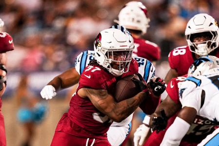Arizona Cardinals x Carolina Panthers pelo Hall of Fame Game • Reprodução/X/Cardinals
