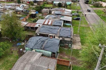 Estragos em Quaraí • Reprodução/Prefeitura Municipal de Quaraí