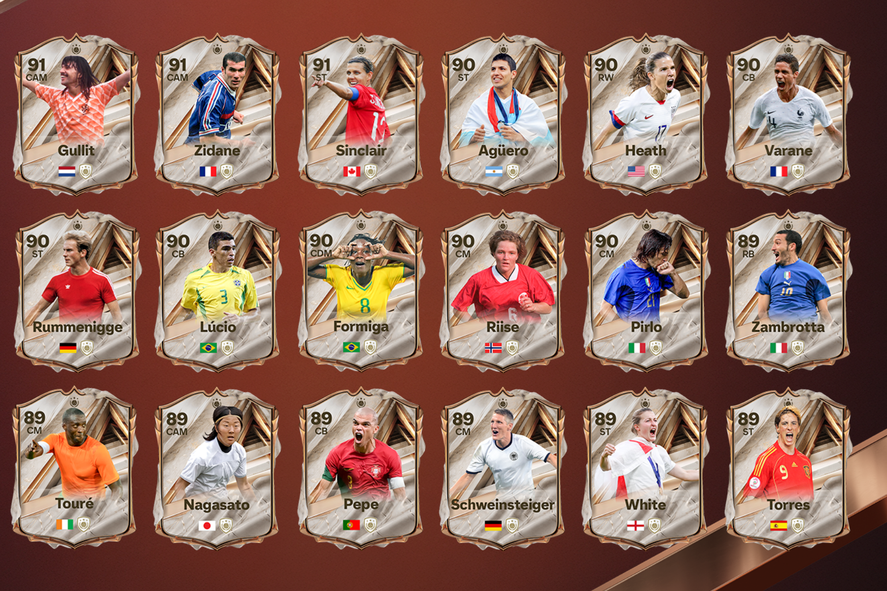 EA Sports FC 27 revela novos Icons do jogo com lendas da Seleção Brasileira