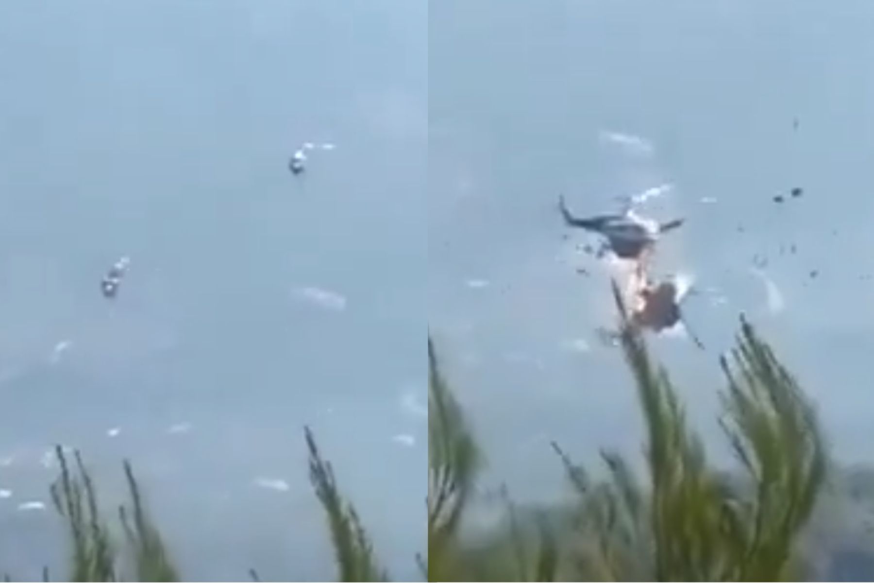 Pilotos morrem após batida entre helicópteros que combatiam incêndio na Grécia; veja vídeo