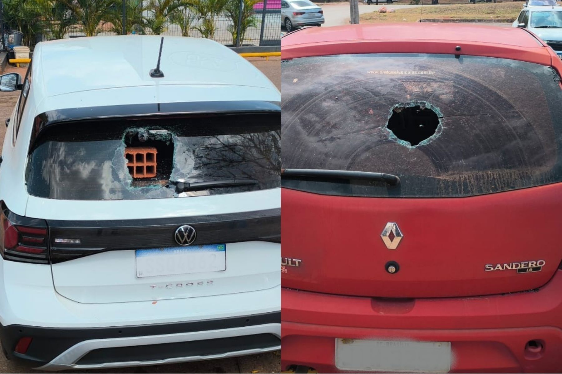 Imigrante em situação de rua destrói carros e diz que queria ser presa para se alimentar