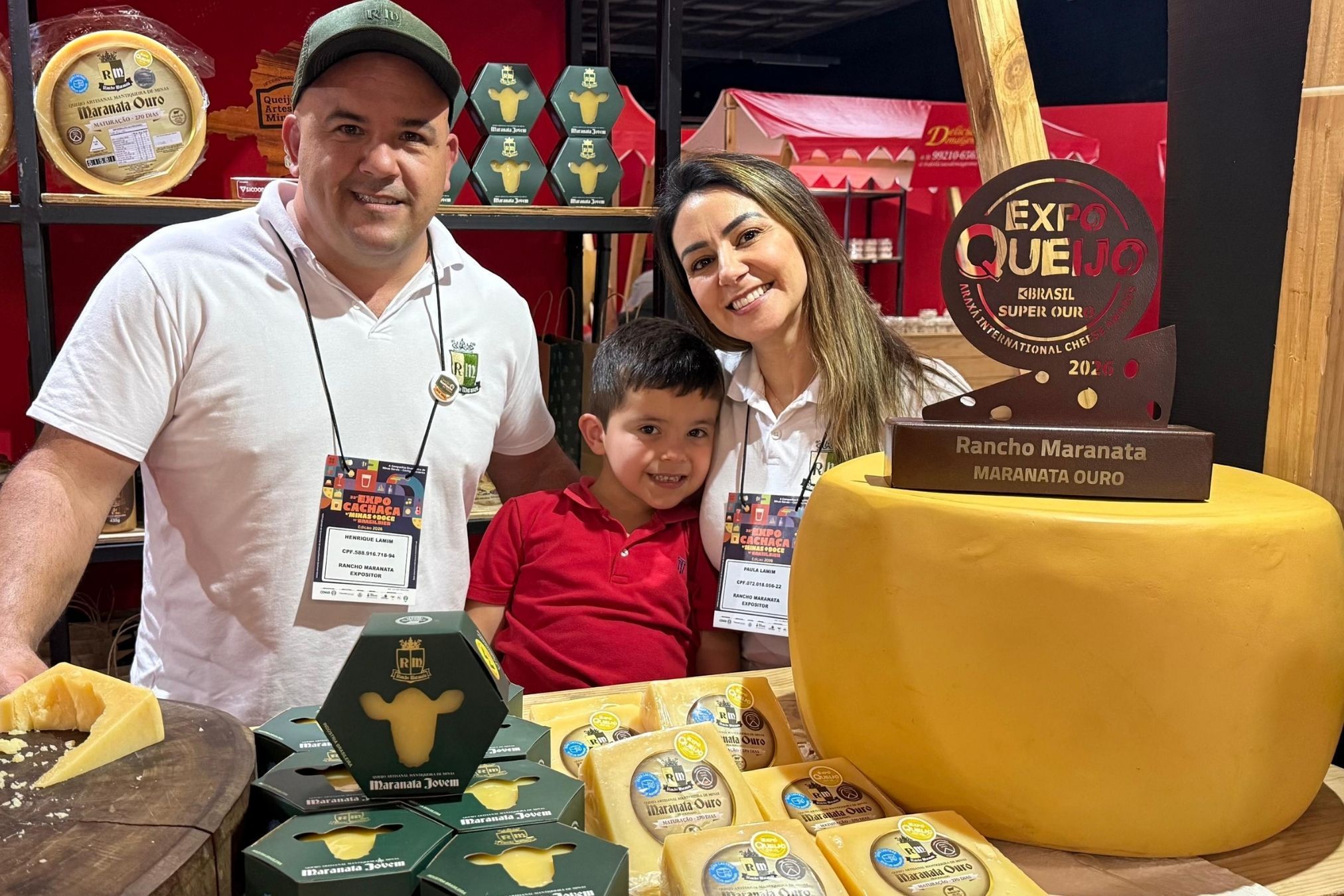 Além da cachaça: queijo 'Super Ouro' da ExpoQueijo ganha destaque na Expocachaça
