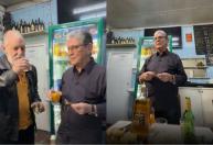 Promessa feita em 1996 é cumprida: bar de BH abre garrafa de whisky após 30 anos