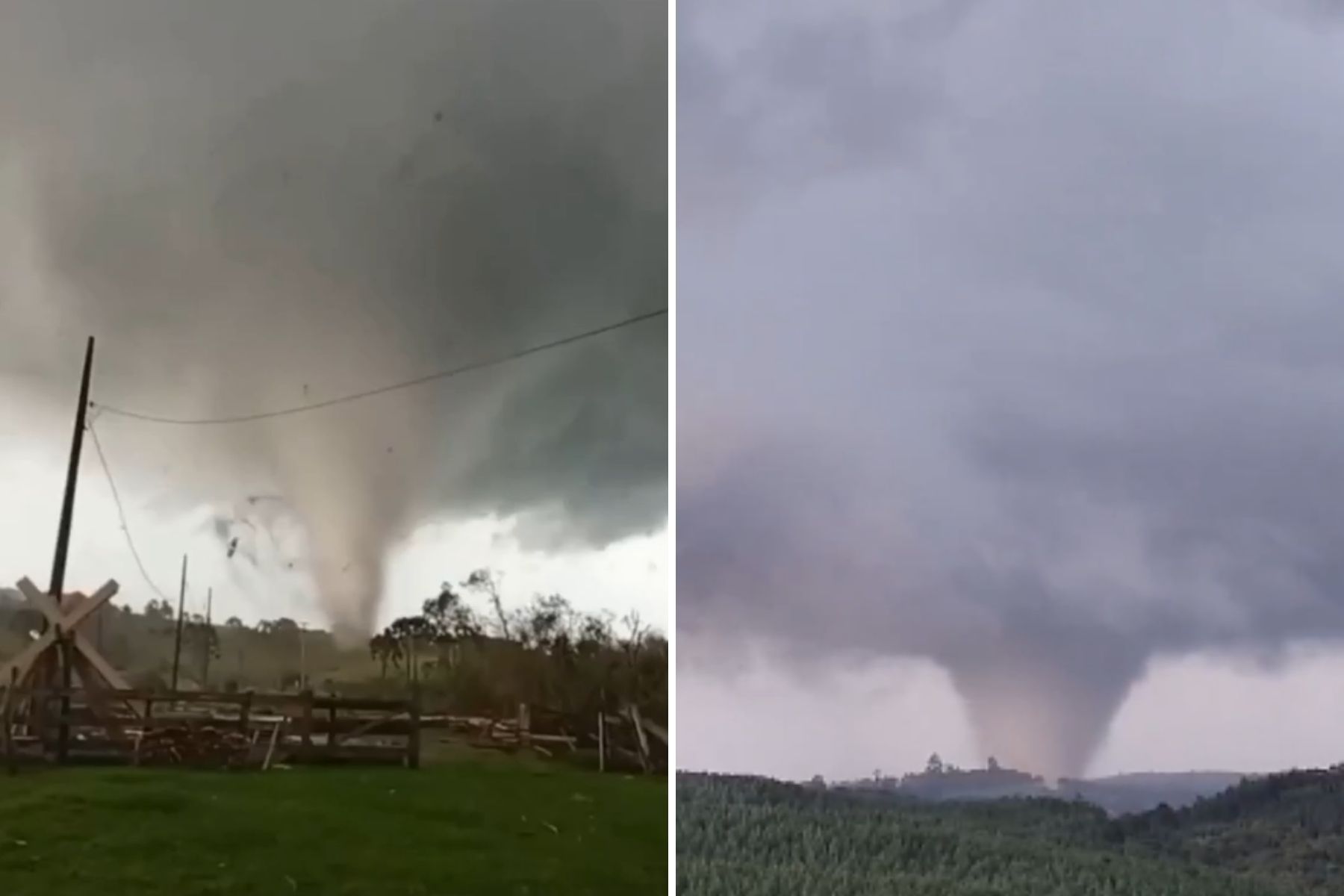 Tornado causa destruição e deixa desalojados no Paraná; veja vídeo