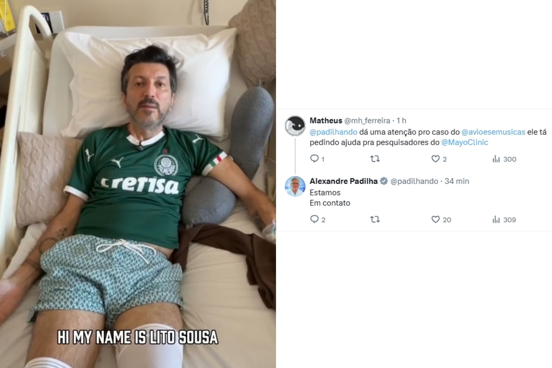 Lito Sousa: Ministro da Saúde diz estar 'em contato' sobre tratamentos experimentais