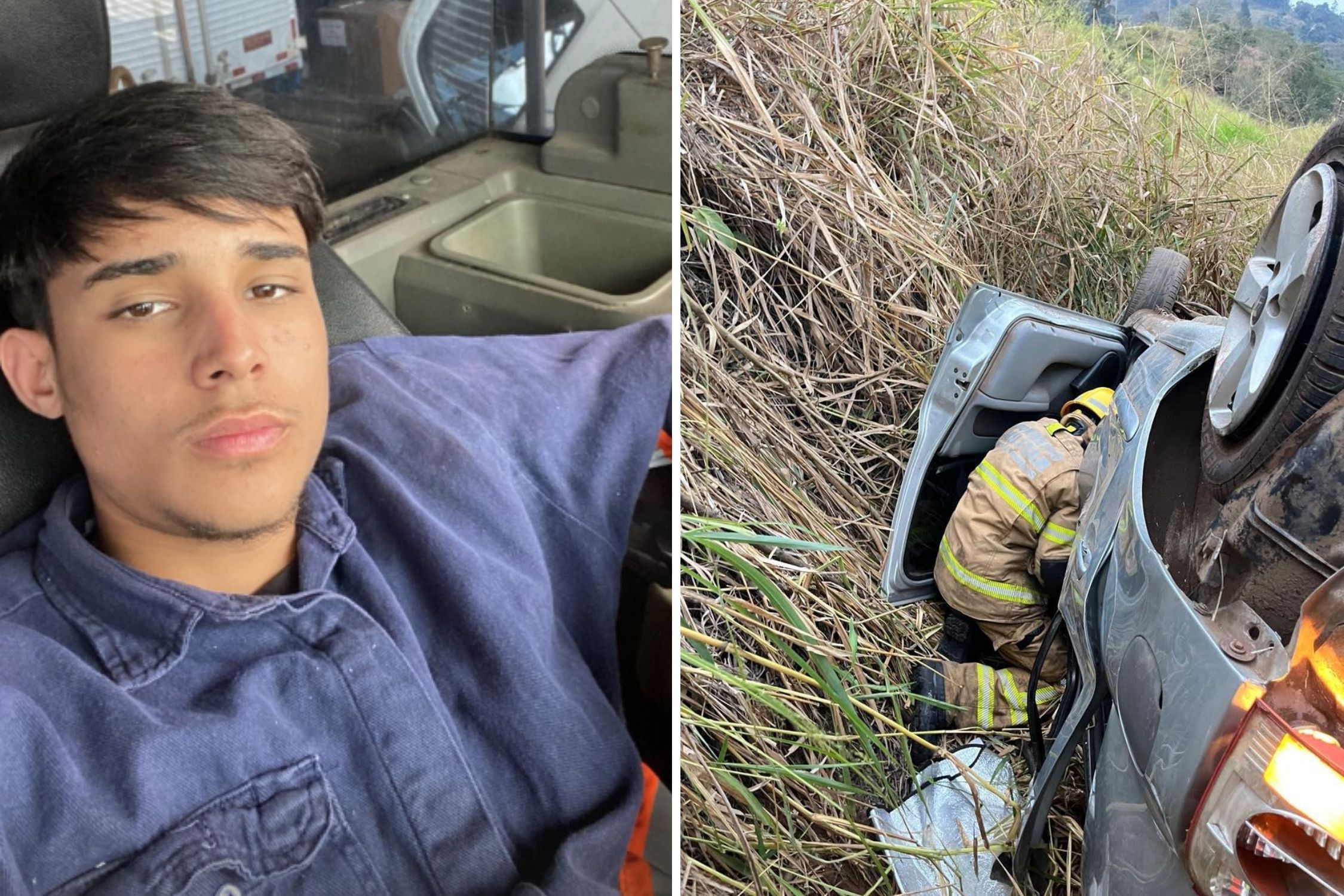 Jovem de 18 anos morre e quatro ficam feridos após carro cair em ribanceira na BR-381 em MG