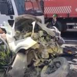 Vídeo: acidente com quatro veículos deixa 13 feridos na BR-040, em Carandaí