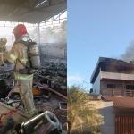 Terraço e segundo andar de casa na Grande BH são destruídos em incêndio