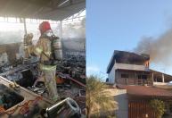 Terraço e segundo andar de casa na Grande BH são destruídos em incêndio