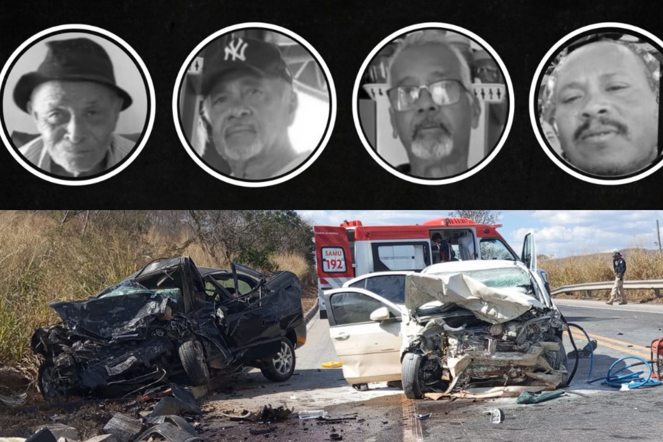PC identifica vítimas de acidente provocado por carro com drogas em fuga na BR-251 em MG