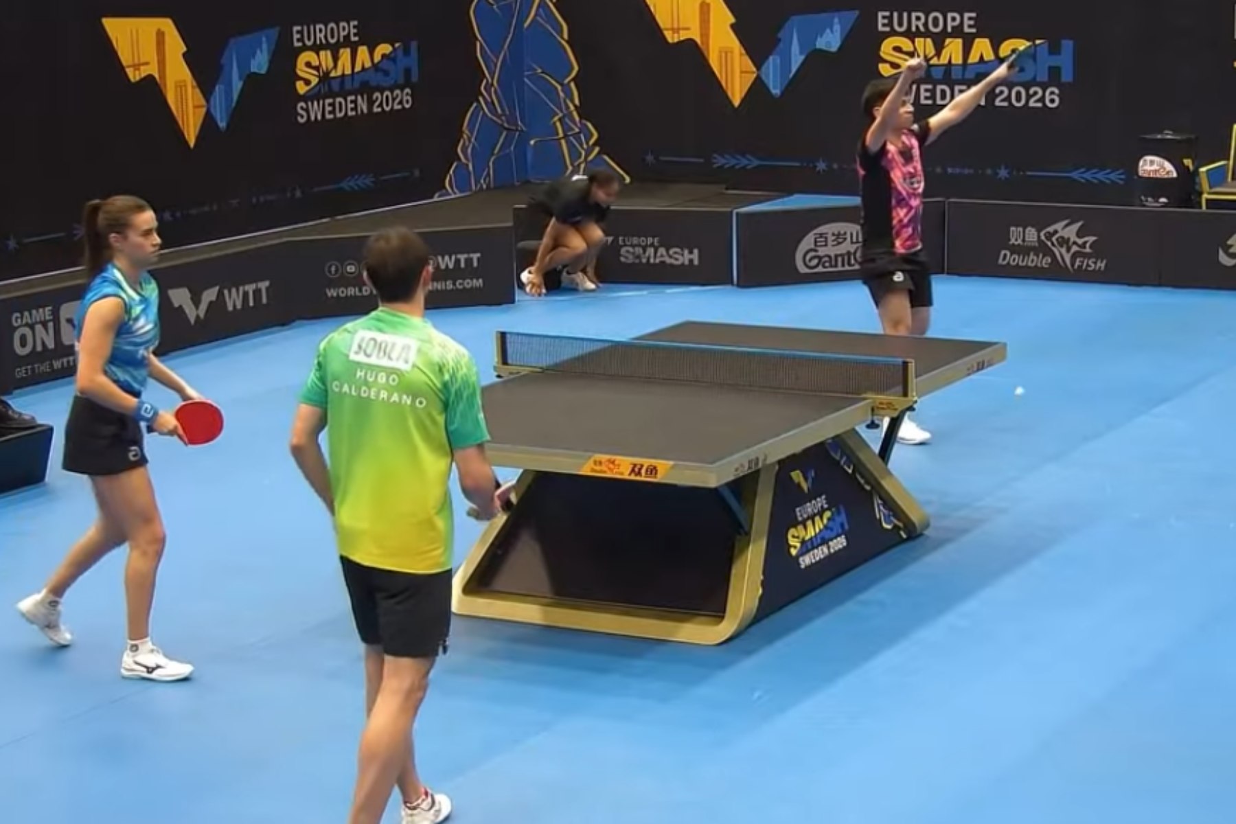 Hugo Calderano e Bruna Takahashi são eliminados em estreia no Europe Smash