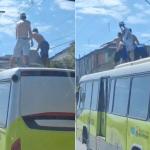 Vídeo: torcedores do Cruzeiro 'surfam' em cima de ônibus no Anel Rodoviário, em BH