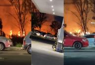 Incêndio de grandes proporções atinge área de mata na Grande BH; veja vídeo