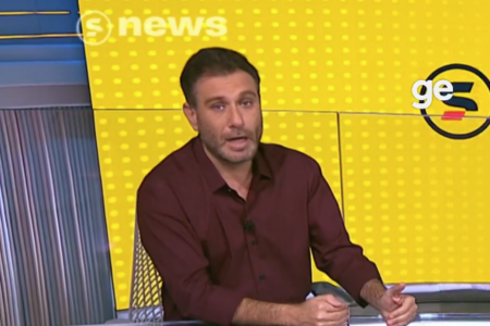 Comentarista do sportv se surpreendeu com torcida do Cruzeiro em duelo com Flamengo pela Libertadores
