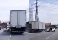 Vídeo: briga de trânsito termina com carro arrastado por caminhão no Rio