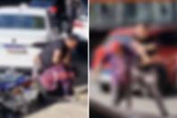 Vídeo: motoboy é agredido com socos e empurrões após estacionar em ponto de taxi em BH