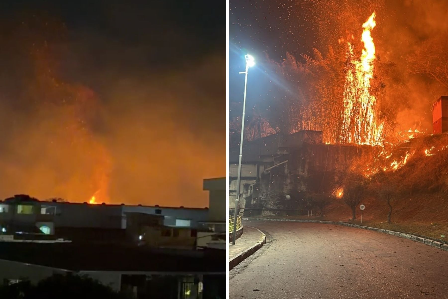 Incêndio atinge mata na Vila Sumaré em Belo Horizonte; veja vídeo