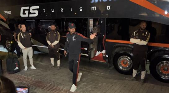 Chegada do Flamengo a BH para duelo com o Cruzeiro na Libertadores 2026