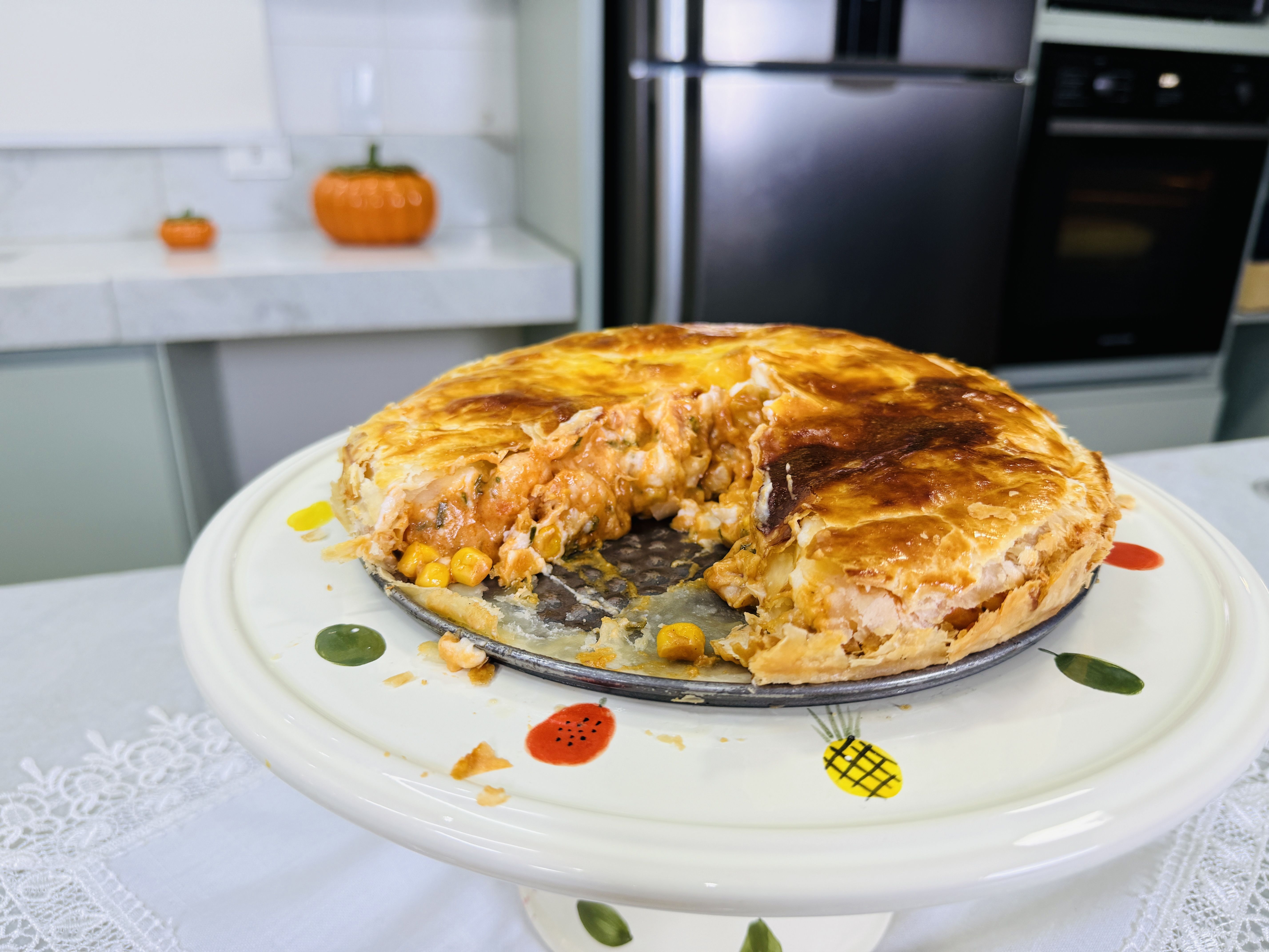 Torta folhada de camarão cremoso; confira a receita!