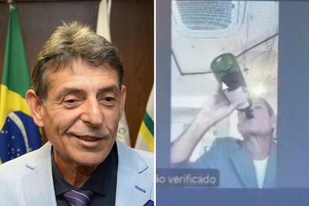 Juiz do TJMG que apareceu de bermuda, fumando e bebendo vinho durante sessão é afastado