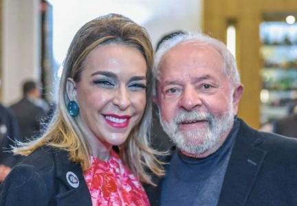Lula e Roberta Luchsinger • Reprodução/Redes Sociais
