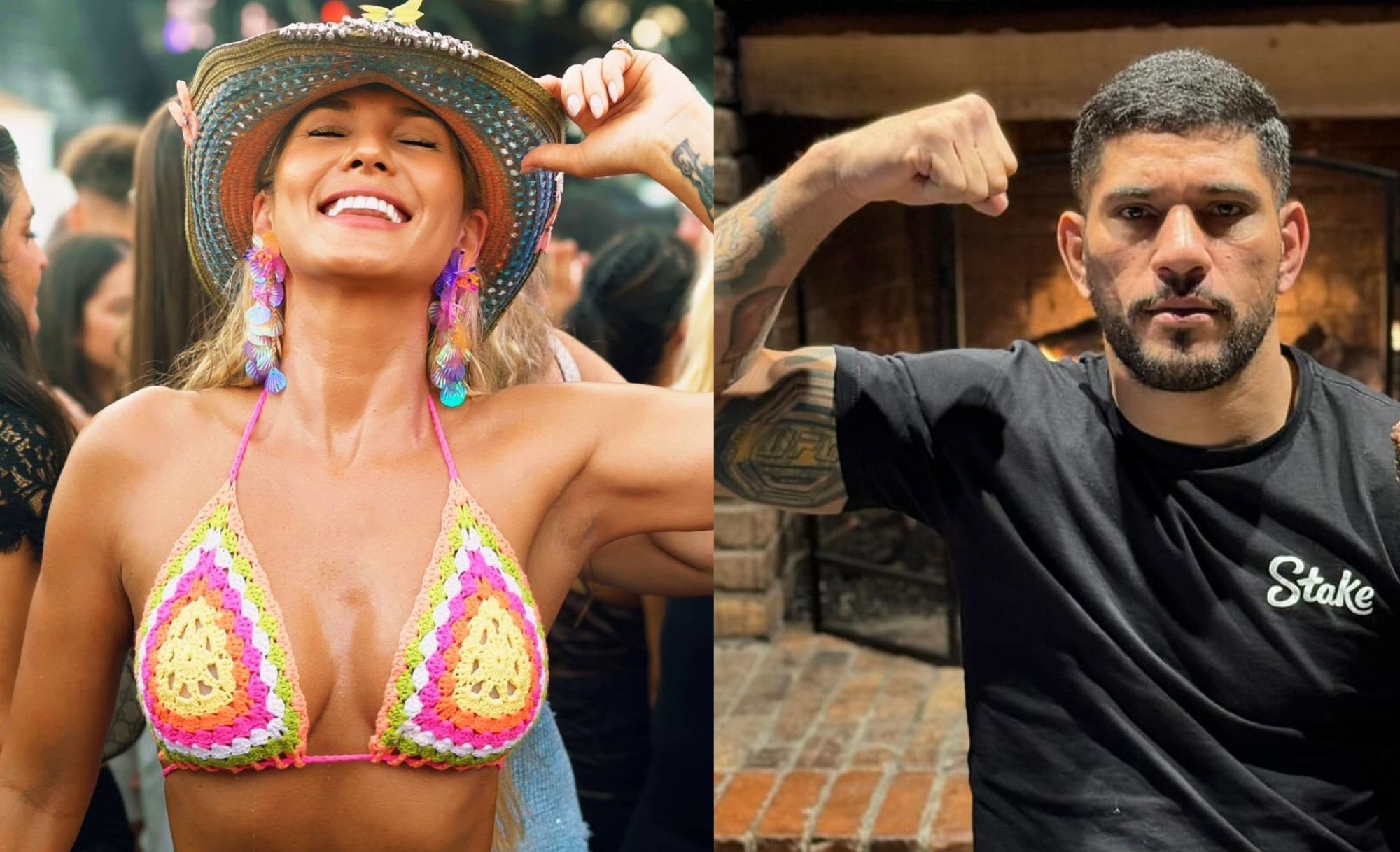Lívia Andrade curte festa após término com Alex Poatan, e ele reage