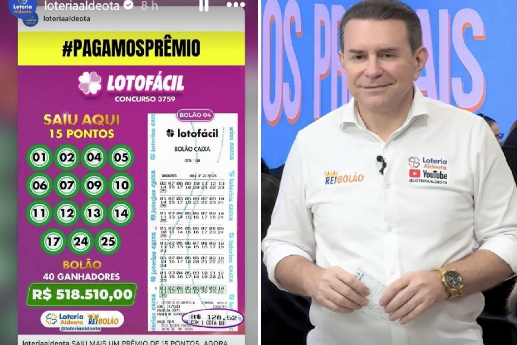 Resultado Lotofácil 3759: Rei do Bolão acerta prêmio principal pela 10ª vez em 5 meses