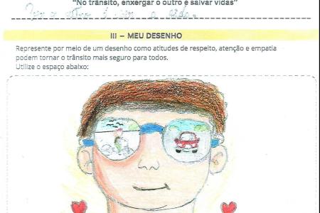 Arte classificada como 2° colocada do concurso • Divulgação | PMT